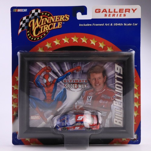Winner's Circle Coca-Cola 2002 #9 Bill Elliott Spider-Man Framed Art + 1/64 Car