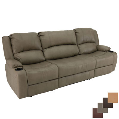 RecPro Charles 94'' Powered Wall Hugger Recliner RV Furniture Drop Down Console
