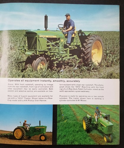 John Deere Twenty - Ten 2010 Tractors Dealer Sales Brochure Catalog - 1961 - Picture 5 of 9