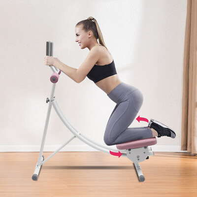 Ab Machine Coaster Abdominal Crunch Trainer fit Home Gym Core Workout Equipment