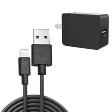 6ft Long Cable 18W Fast Home Charger Power Cord Wall AC Adapter for Cell Phones