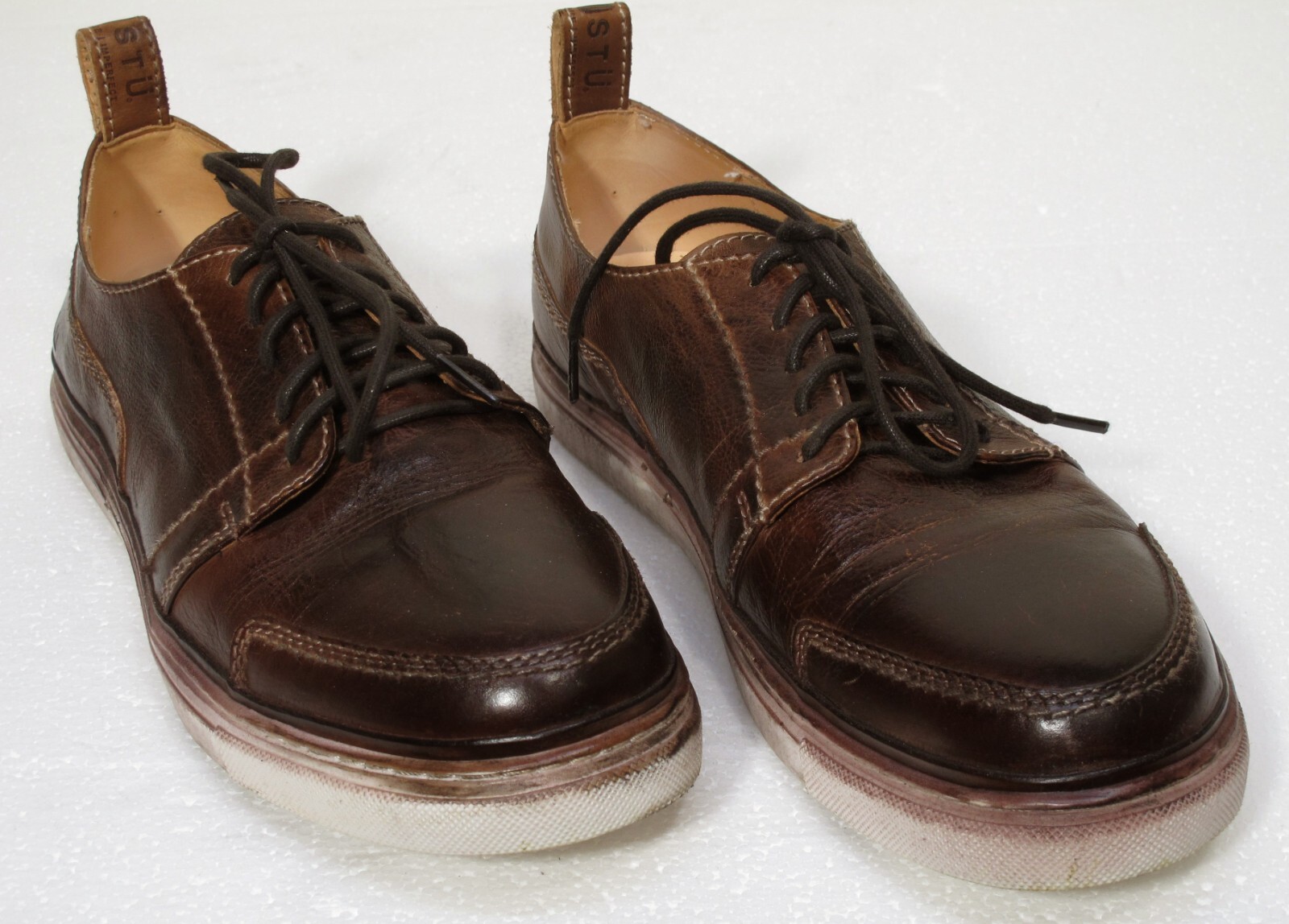 SAOLA Scarpe Bed Stu 11 5 marroni fatte a mano 100% biologiche marrone chiaro vegetale pelle