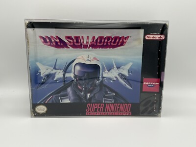Super Nintendo U.N. Squadron Game CIB Complete In Box With Manual TESTED WORKS