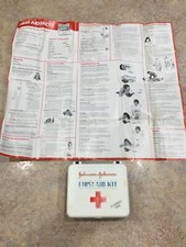 Vintage Johnson & Johnson First Aid Kit Plastic BOX ONLY
