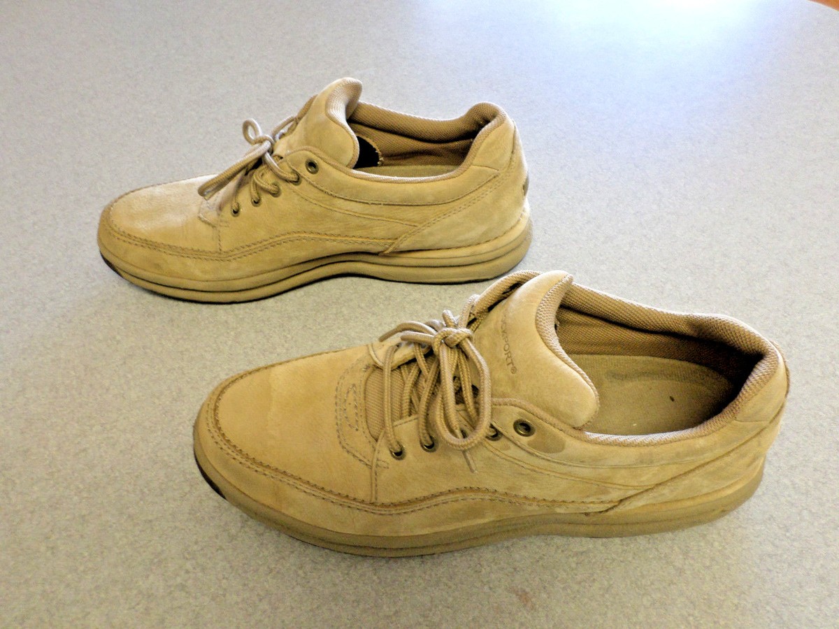Rockport tan nubuck leather, casual oxfords. Mens 13 (eur  display picture 1