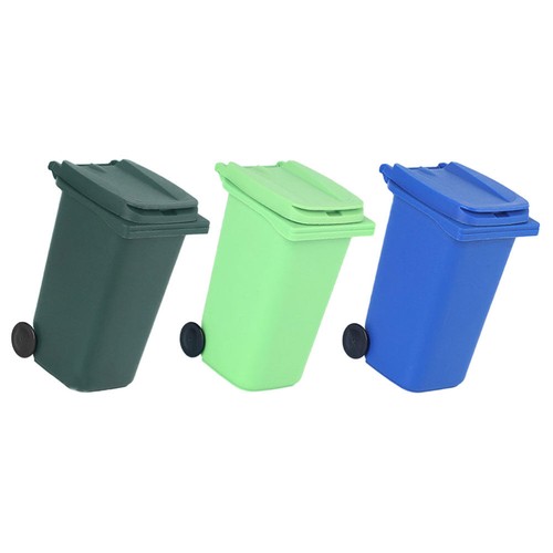 3 Pcs Desktop-Speicher-Bucket Baby Kleiner Mülleimer Mit Deckel Müllbehälter - Bild 9 von 12