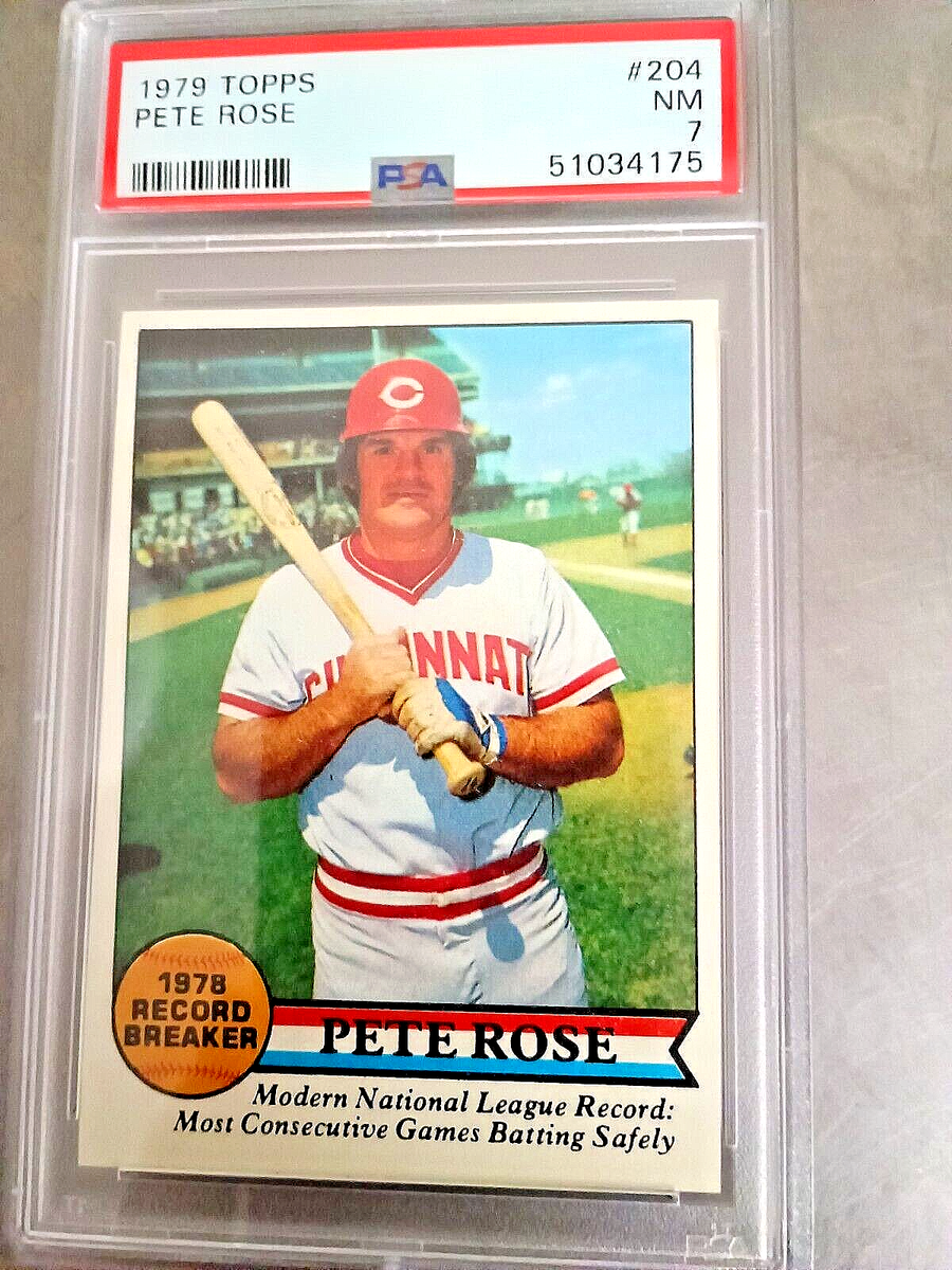 1979 Topps - #204 Pete Rose PSA 7 NM 1978 Record Breaker | eBay