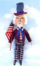"Uncle Sam David" Folk Art Doll Pattern by Susan Barmore