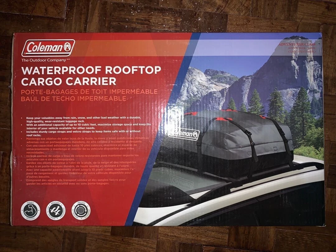 Coleman rooftop on sale cargo carrier