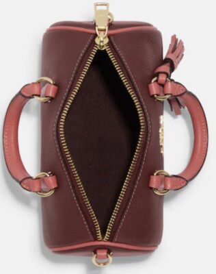 NWT COACH LACEY CROSSBODY LEATHER SHOULDER BAG WINE MULTI CB876 | eBay