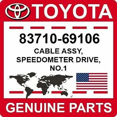 CONJUNTO DE CABLES GENUINO Toyota oem, accionamiento velocímetro, no.1 83710-69106  Foto 2 de 3