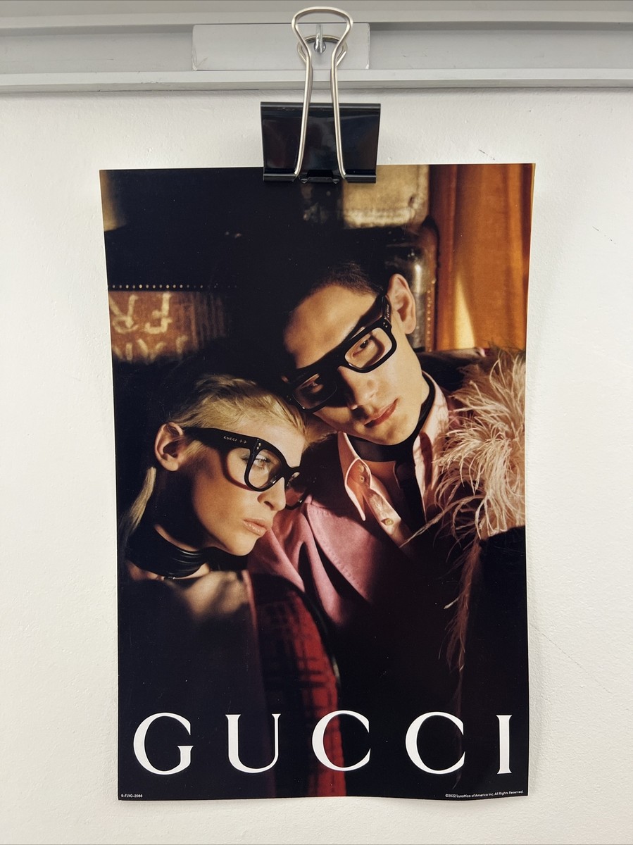 Gucci￼ Poster 8” X 12” Advertising Poster￼ Couple Model Fashion