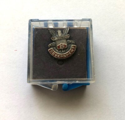 25 Years United States civil service sterling pin | eBay