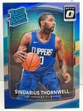 Sindarius Thornwell 2017-18 Donruss Optic SILVER Prizm HOLO Refractor RC #194