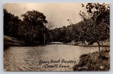 c1920s RPPC Spring Brook Gardens Dewitt  Real Photo Iowa P27A