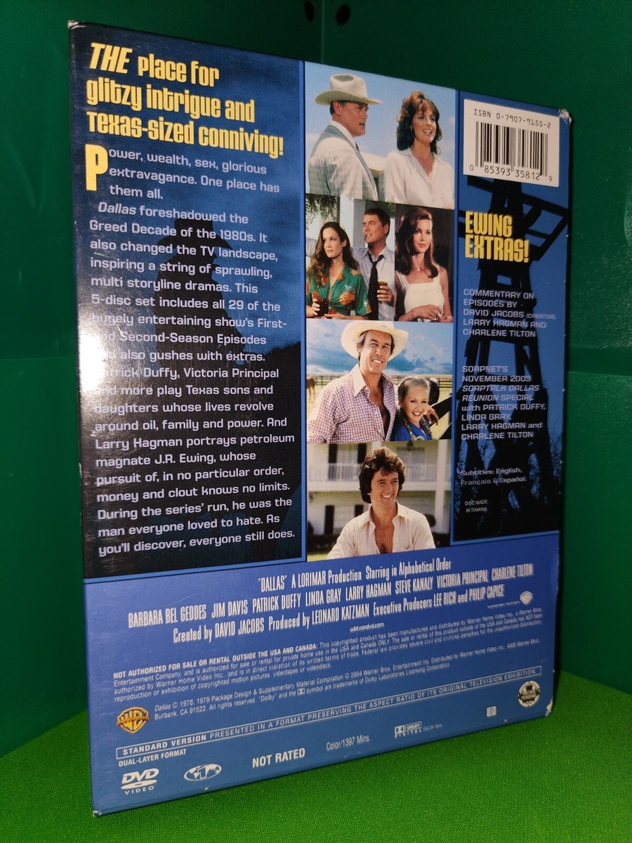 CIB - Dallas - Seasons 1-2 (DVD, 2004, 5-Disc Set) First Second JR