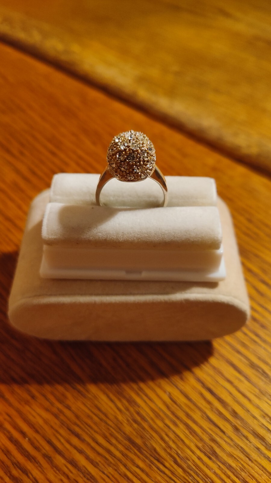 .925 Marked Silver Multi-Crystal Tiny Ball Cockta… - image 1