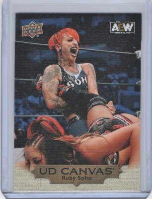 2022 Upper Deck AEW Canvas Gold #C4 Ruby Soho