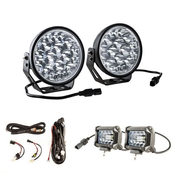 Kings 7 LED Driving Spot Lights Smart Harness Kit 4