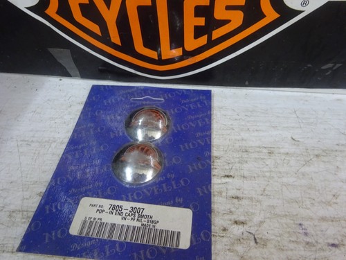 Harley Davidsons Customs Knuckle Pan Shovel Other CHROME SMOOTH POP-IN END CAPS - Picture 2 of 5