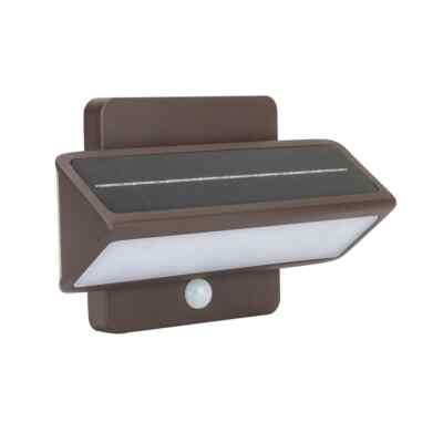 GAMA SONIC Architectural Bronze Outdoor Solar Warm White LED Motion Sensing