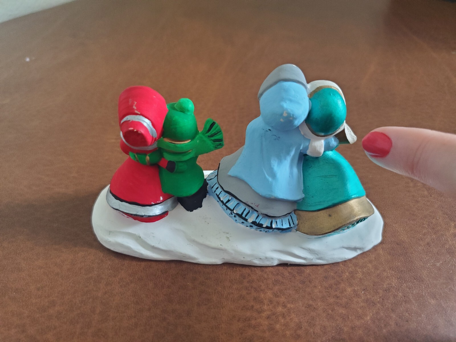 Byron Molds 1979 Christmas Ceramic Figurines Villagers Carolers Snowman -READ-