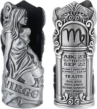 Metal Lighter Case Fits BIC Standard Full Size in J6. Zodiac Virgo Lighter Case