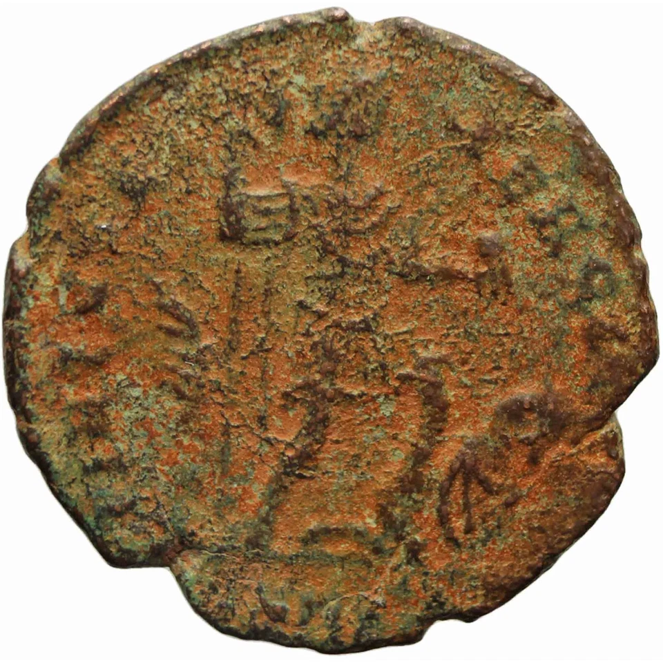 379 – 395 Theodosius I Roman Empire Follis Coin (MO1465-) - Image 2 of 2