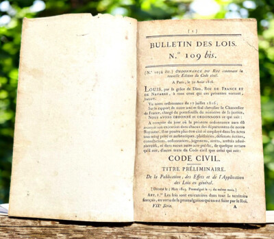 RAR: Die fünf Codes. Gesetzesbulletins Nr. 109a bis 113 b - (1816)