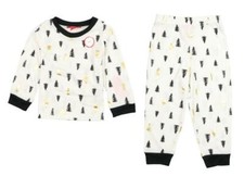FAMILY PAJAMAS Unisex Big Kids' Tree Print Pajama Set sz XS X-Small 4-5