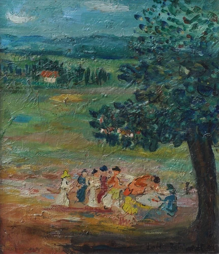 Lally Reinhardt USA Painting The Picnic James Vigeveno Galleries Los Angeles