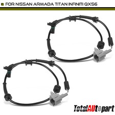 2x Abs Wheel Speed Sensor For Infinitiqx56 Nissan Titan Armada Front Lh Rh