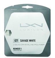 Wilson Savage 127 Set Tennis String White on sale Wilson Savage 127 Set Tennis String White on sale