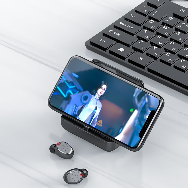 Wireless Bluetooth Earbuds with Built-in Power Bank