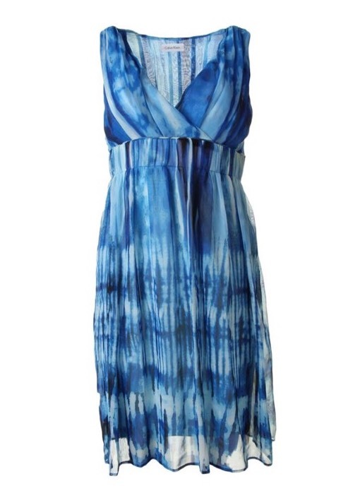 sachin and babi light blue dress Monique Lhuillier Mila Pleated Print Strapless Chiffon Gown In Electric  Stripe - 65% Off