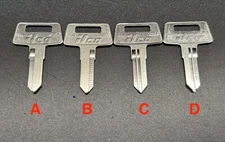 2 ATV Key Blank 95 & Up 4 Wheeler Kawasaki Bayou 220 300 Prairie Brute Force KVF