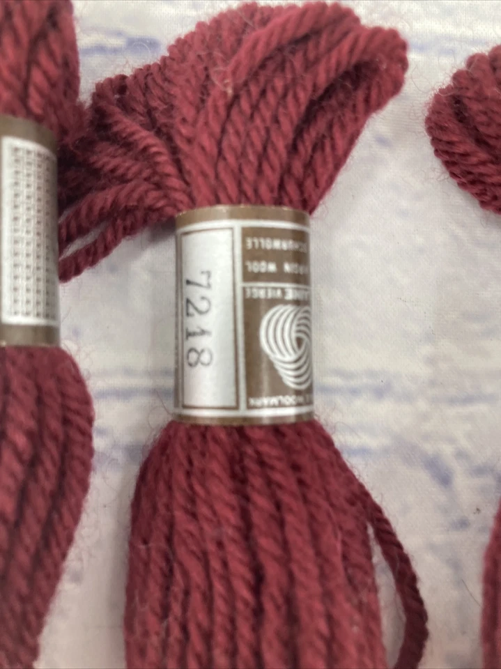 DMC 7218 Madejas Ultra Dk. Rojo Ladrillo Laine Colbert Tapiz Bordado Hilo Lote 3 Foto 2 de 4