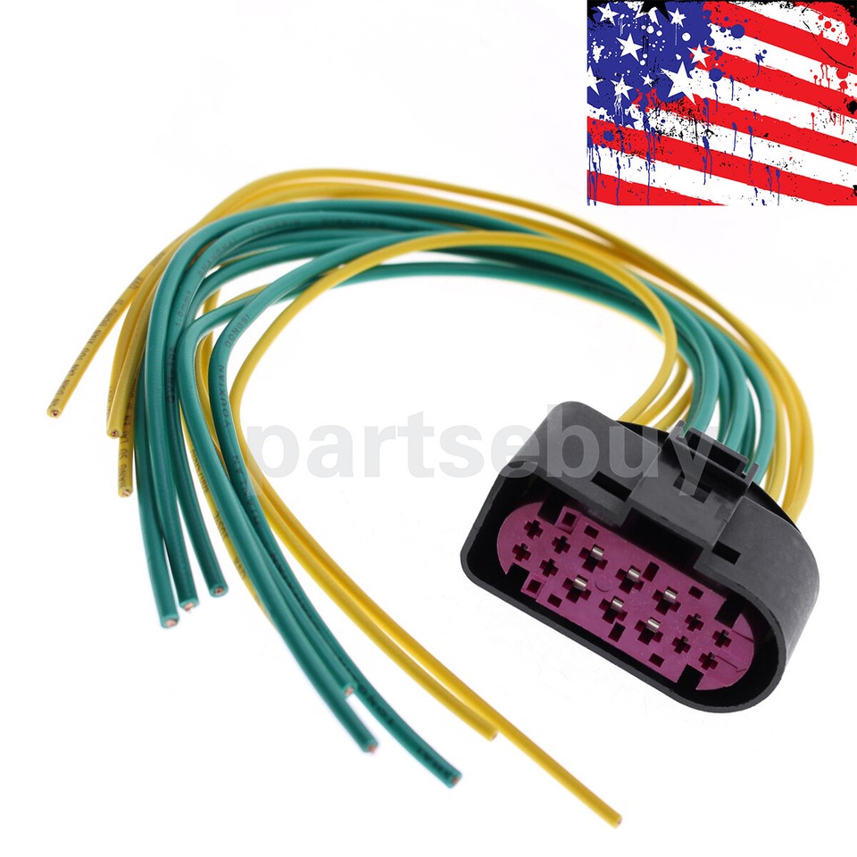 Uuuuparts 2-Pack Headlight Connector Pigtail For 2013-2018 Dodge Ram 1500/2500 – HID Xenon Compatible