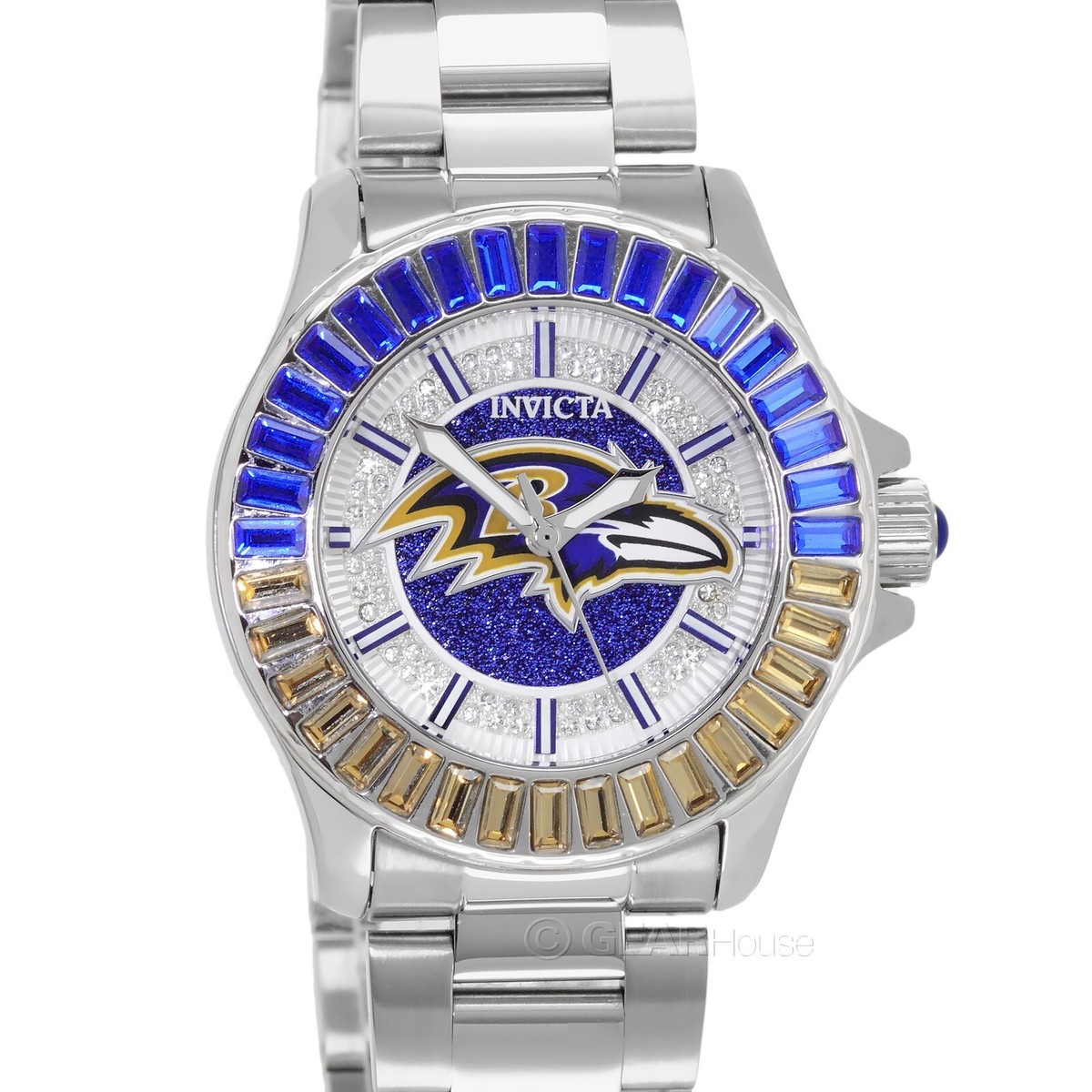 Invicta NFL Baltimore Ravens Womens Watch, Logo Dial 