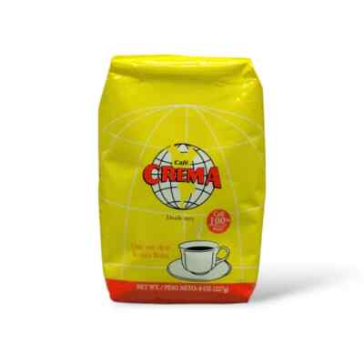 Cafe Crema Ground Coffee from Puerto Rico, 8 ounce bag (Pack of 2)