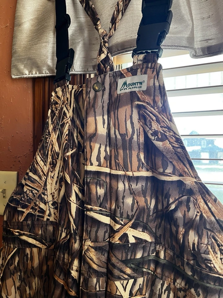 Baberos de caza aislados Mount’n Prairie - hierba de sombra de roble musgo, talla L Foto 2 de 4