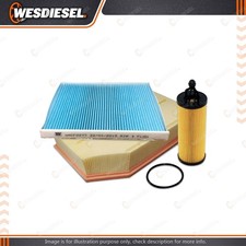 Wesfil Oil Air Cabin Filter Service Kit fits Jeep Gladiator JT Wrangler JL 3.6L