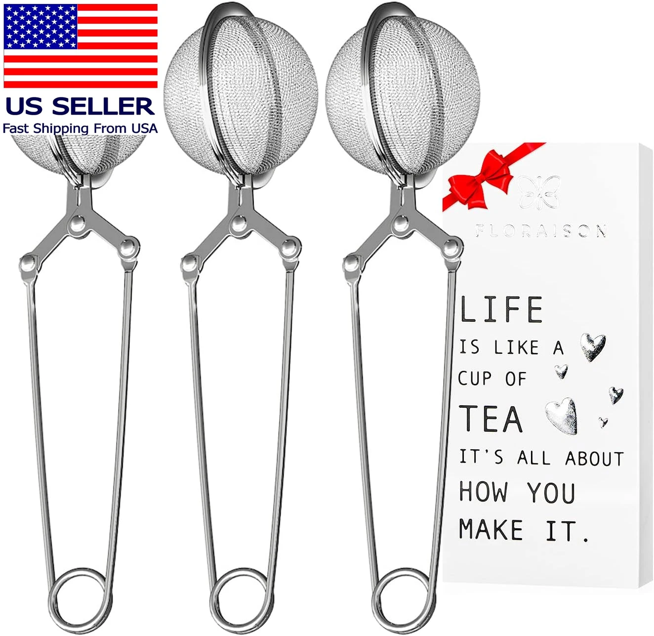 Snap Ball Tea Strainer 3 Pack Tea Infuser with Handle Tea Mesh Infuser Snap Ball
Opens in a new wind