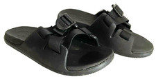 CHACO CHILLOS SLIDES US Kid's 4 Black Shoes Water Beach Pool Boat STRAPS