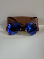 Ray-Ban Aviator Large Metal Blue Mirror Flash Lenses w/case Please See pictures