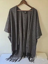 Cejon  Draped Wrap Shawl One Size Fits All gray never used