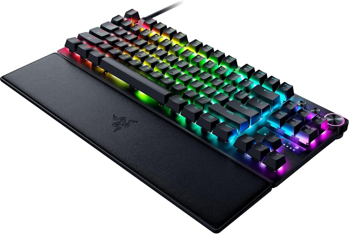 新品未使用未開封 Razer Huntsman V3 Pro TKL US Razer Huntsman V3 Pro 8KHz TKL Wired Keyboard Black Certified