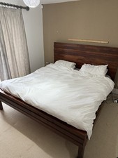 West Elm Solid Wood Large Super king (USA Queen) Bed Frame