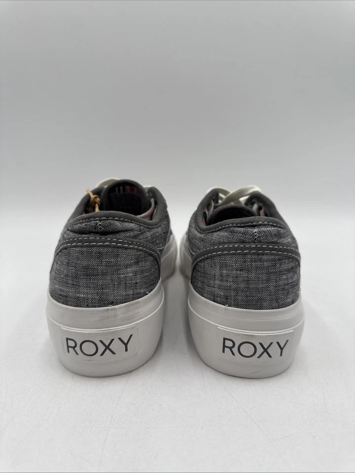 ROXY Mujer Tenis Zapatos CRUIZER Gris Lona EE. UU. Talla 6,5 Foto 4 de 4
