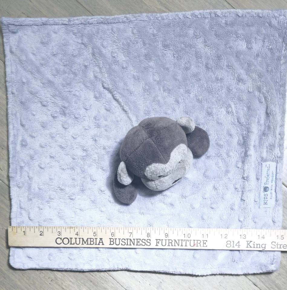 Manta de peluche Kids Preferred Monkey Lovey marrón gris 2017 15 X 14" Foto 4 de 4